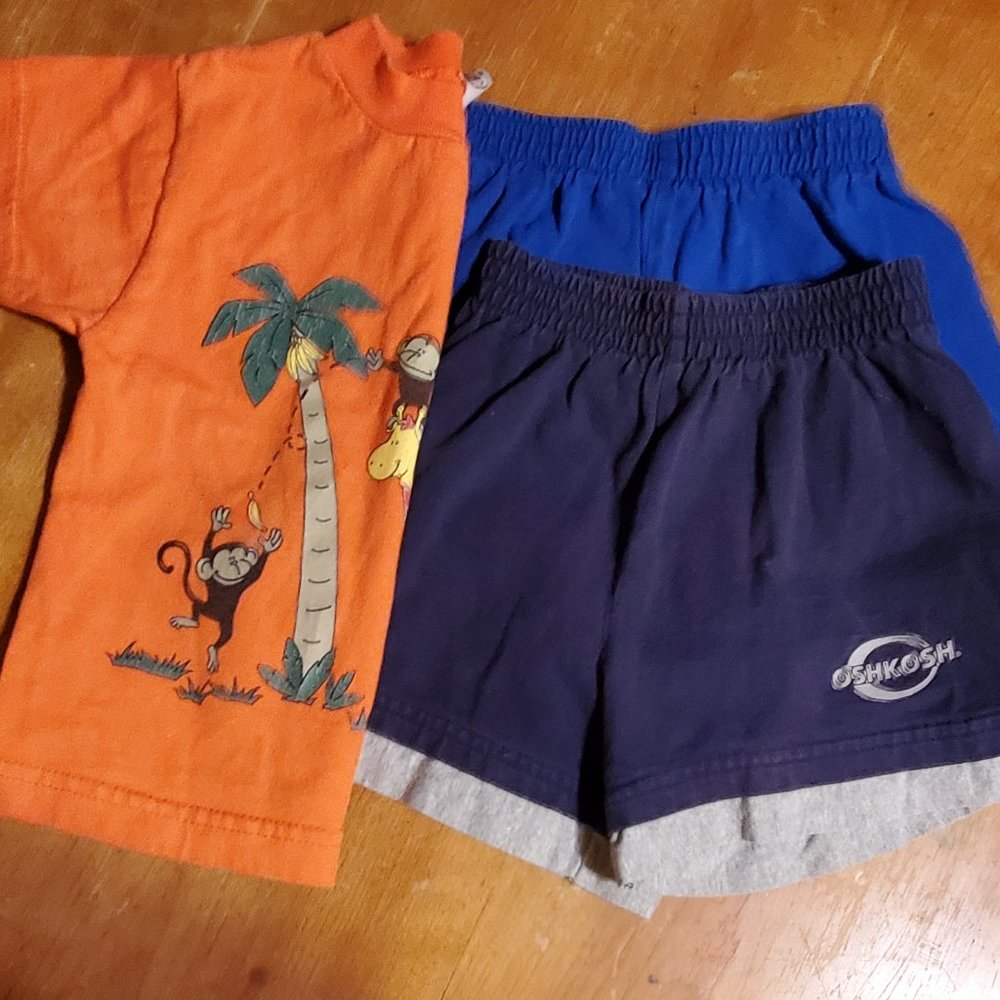 Toddler bundle - t-shirt and 2 pr shorts (3T)